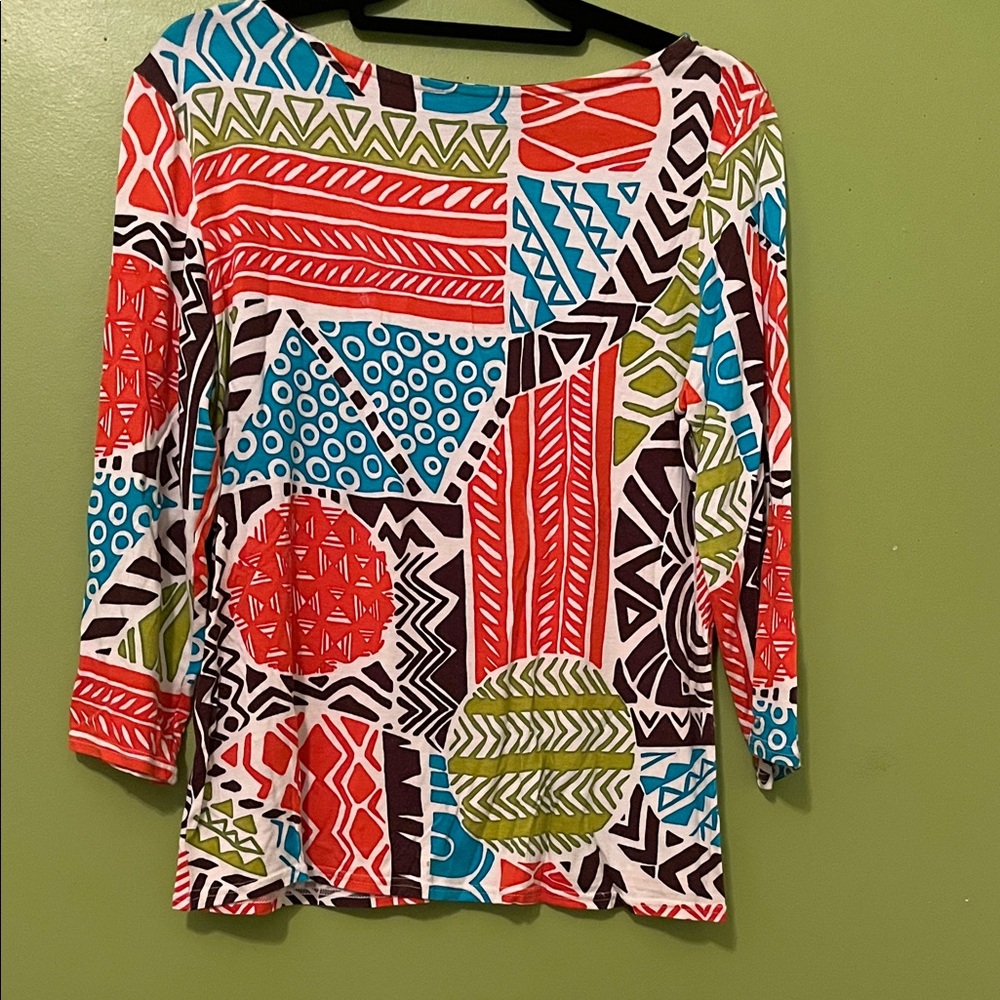 Peck & Peck Abstract design Tee